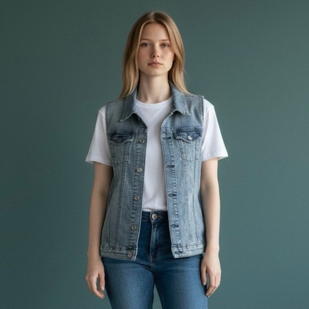 Ripton & Co. Denim Vest | Size Large